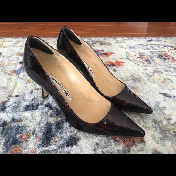 HOT Manolo Blahnik 🐢 tortoishell kitten heels - Picture 3 of 6